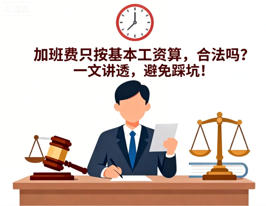 加班费只按基本工资算，合法吗？一文讲透，避免踩坑！