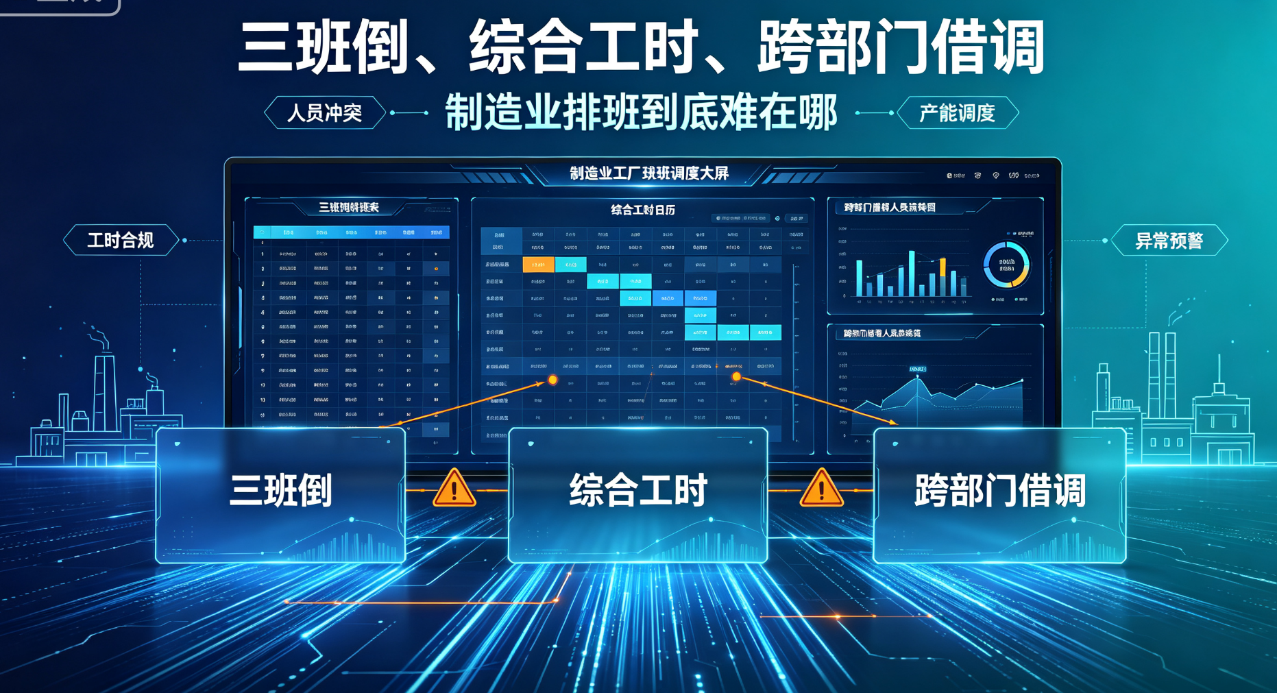 三班倒、综合工时、跨部门借调——制造业排班到底难在哪？