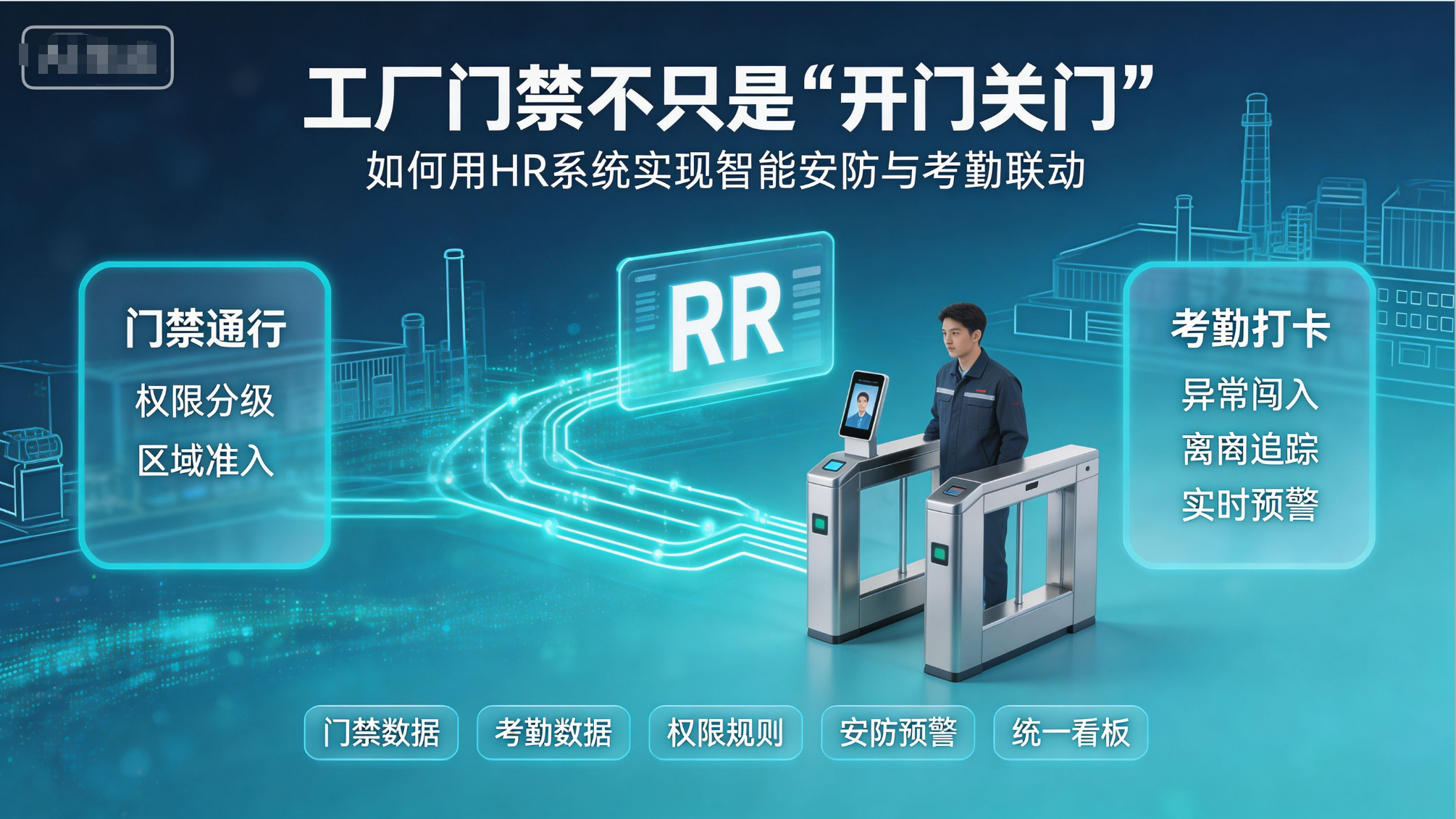 工厂门禁不只是“开门关门“——如何用HR系统实现智能安防与考勤联动